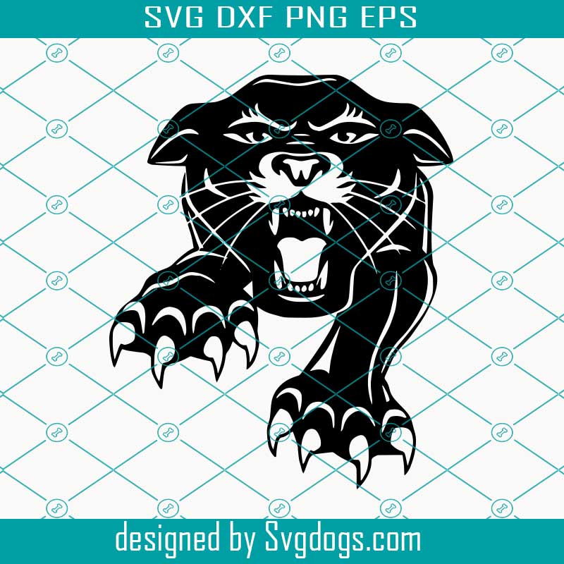 Panthers Mascot Football high school college SVG, Panthers Football SVG
