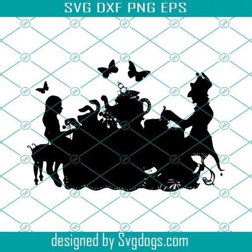 Wonderland svg, Alice svg, Mad Hatter svg, Disney svg