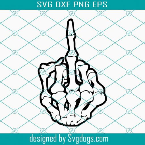 Skeleton Hand SVG, Middle Finger Svg