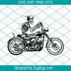 Dead Biker Skull Svg, Laser Engraved Svg, Live To Ride Svg