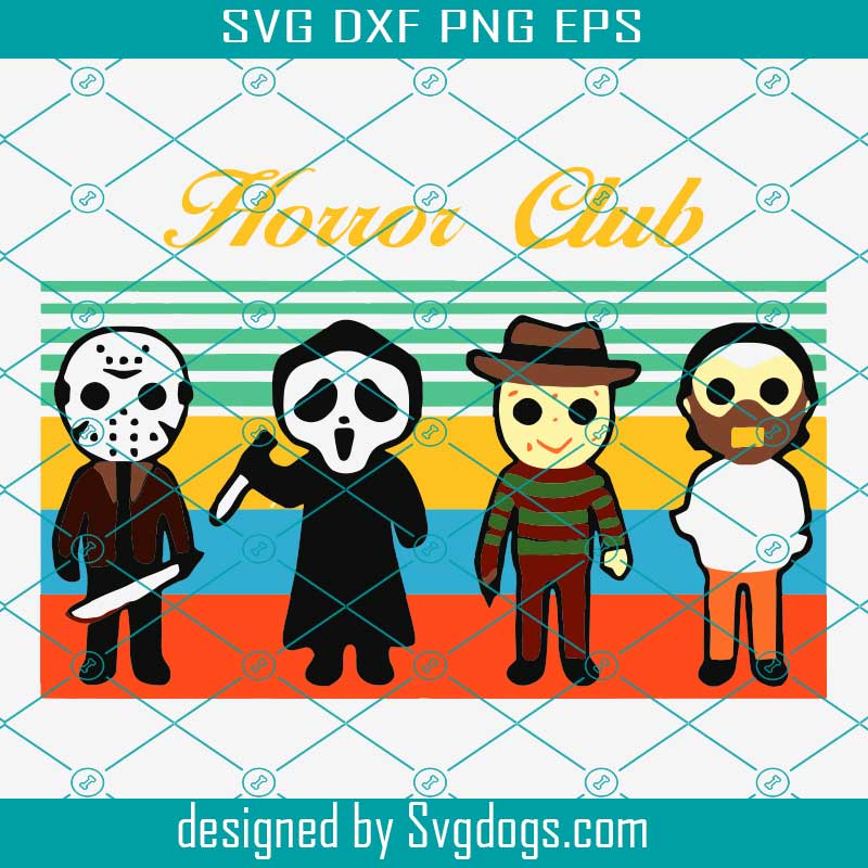 Download Horror Club Halloween Svg,Horror Movie Characters svg ...
