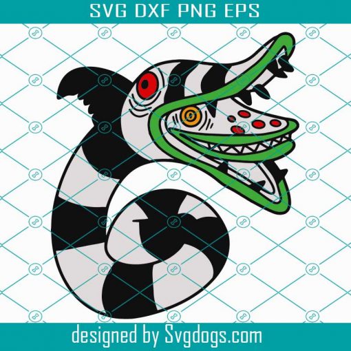 Layered Beetlejuice Sandworm Svg, Halloween Day Svg