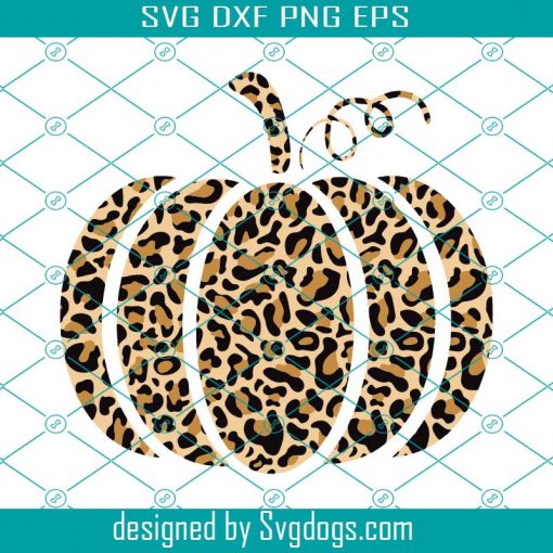 Leopard Print Pumpkin Svg, Halloween Leopard Print Pumpkin Svg, Fall SVG, Thanksgiving Svg, Pumpkin Svg