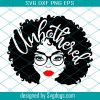 Unbothered Afro Woman Svg