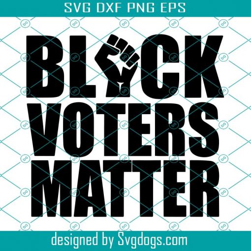 Black Voters Matter Fist SVG