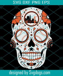 San Francisco Sugar Skull Svg, San Francisco Giants Digital Download-gigapixel