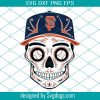 New York Yankees Sugar Skull Svg, New York Yankees Svg, Skull Svg