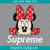 Minnie mouse supreme svg, Minnie mouse svg, supreme svg