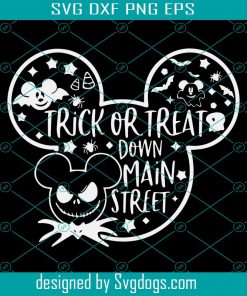 Disney Boys Svg, Trick Or Treat Down Main Street Svg, Halloween Svg