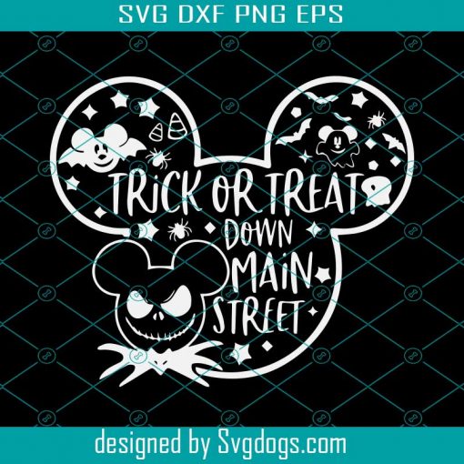 Disney Boys Svg, Trick Or Treat Down Main Street Svg, Halloween Svg