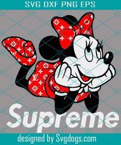 Minnie supreme svg, Disney svg, Cute Mickey SVG