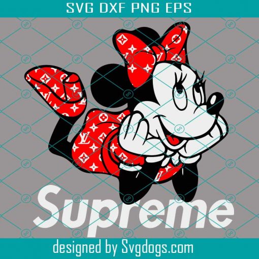 Minnie supreme svg, Disney svg, Cute Mickey SVG