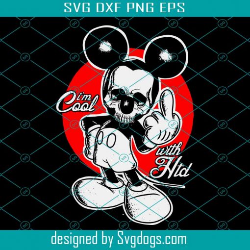 Mickey Mouse Skull Svg, Skull Svg, Trending Svg