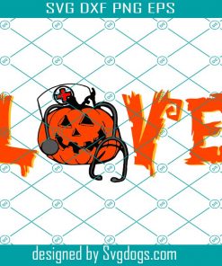 Love Halloween Svg, Love Pumpkin Halloween Svg, Trick or Treat Svg, Pumpkin Svg