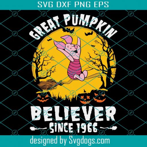 Pig Great Pumpkin Believer Since 1966 Svg, Halloween Svg, Happy Halloween Svg, Halloween Gift Svg