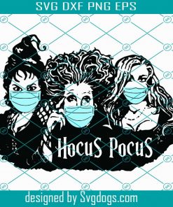 Hocus Pocus Facemask Svg, Witches Svg, Sanderson Sisters Svg, Hocus Pocus Svg