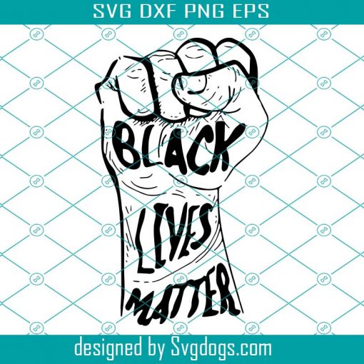 Black Lives Matter Hand SVG Files For Silhouette, Files For Cricut, SVG, DXF, EPS, PNG Instant Download-gigapixel