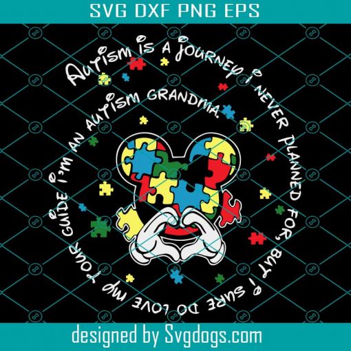 Autism is a journey i never planed for svg, mickey autism, autism harry potter svg