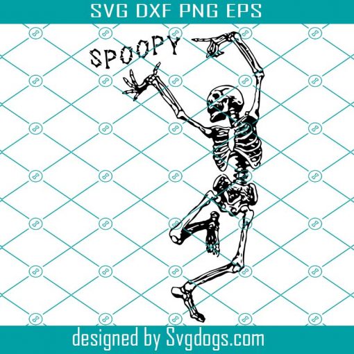 SPOOPY Skeleton Funny Halloween Meme Svg, Halloween Decor Svg, Halloween Party Svg