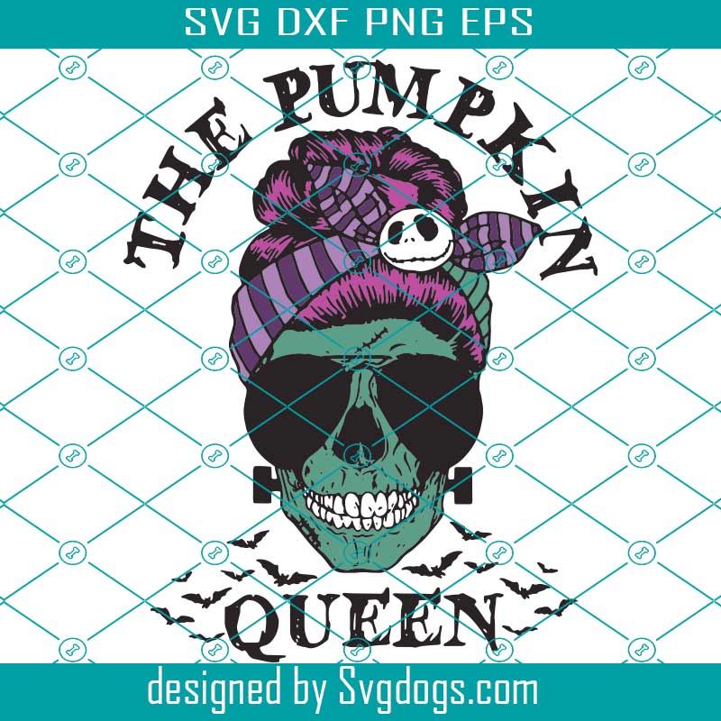 Download Skull Girl The Pumpkin SVG, The Pumkin Queen shirt, Skull ...