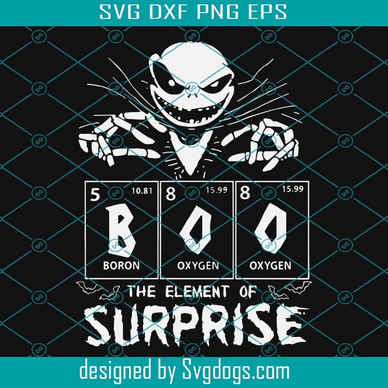 Download Jack Skellington Boo The Element Of Surprise Halloween SVG ...