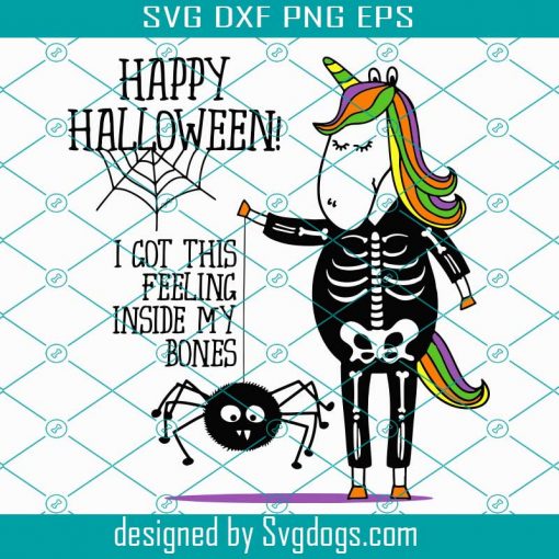 Happy Halloween Unicorn Svg, Halloween  Svg, Halloween Party Svg, Unicorn Svg