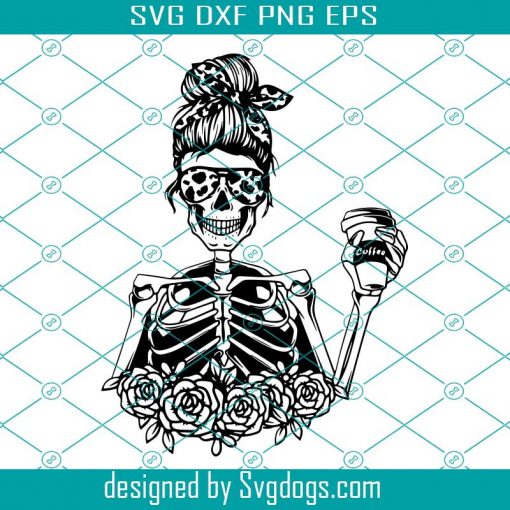 Mom Skull Skeleton svg, Messy bun skull svg, Mom life SVG, Momlife skull Svg, Patriotic svg