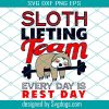 Take one day at a time Svg, sloth print, sloth clipart, sloth lover svg, sloth lover shirt,svg