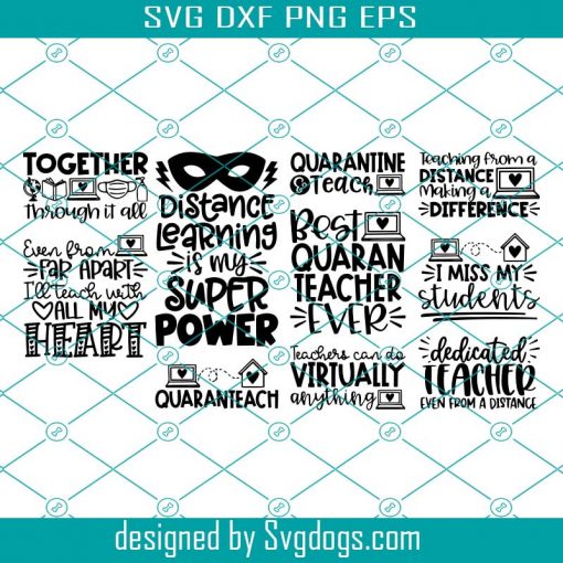 Distance Learning SVG Bundle, 1st Day SVG, Back to School SVG