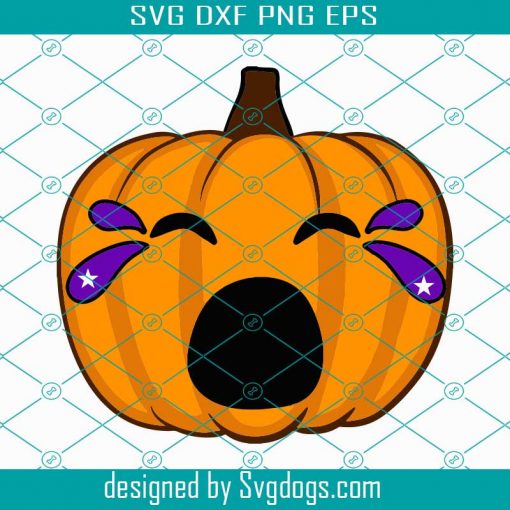 Crying Pumpkin Svg, Halloween Svg, Pumpkin Svg, Halloween Gift Svg, Scary Pumpkin Svg