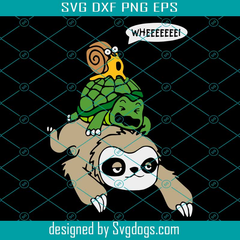 Download Sloth Turtle Snail Funny Cute Animal Lover Svg, sloth svg ...