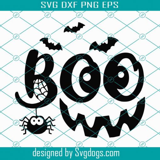 Boo SVG, Halloween SVG, Smile SVG, Ghost Smile SVG, Fall SVG