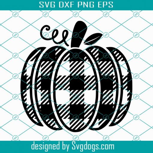 Buffalo Plaid Pumpkin Svg, Pumpkin SVG, Buffalo Check Pumpkin Svg,Halloween Svg