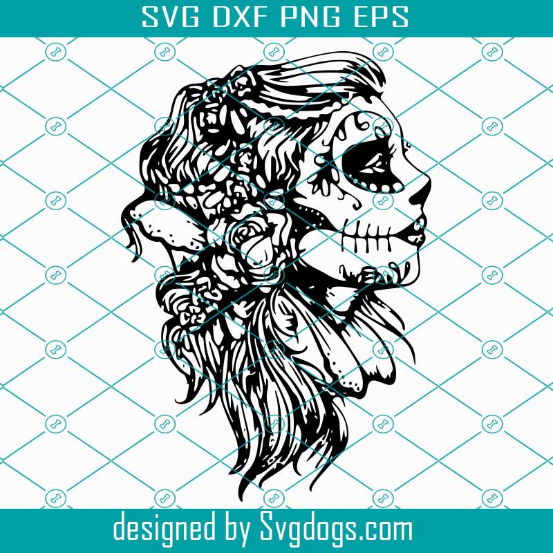 Download Mandala zentangle svg, Woman SVG, Sugar skull SVG - SVGDOGS