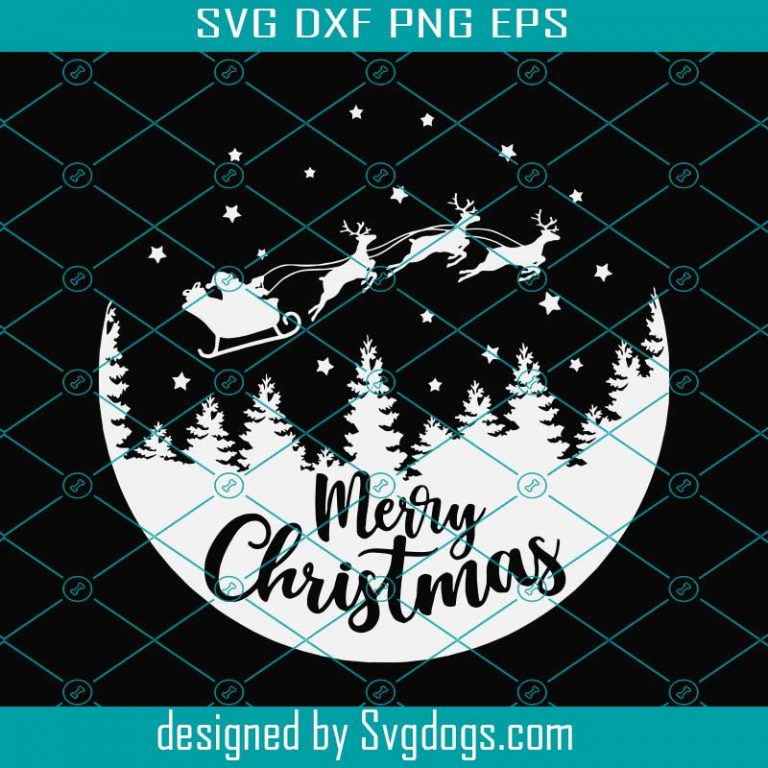 Merry Christmas svg, Winter svg, Christmas svg, Flying Santa svg ...