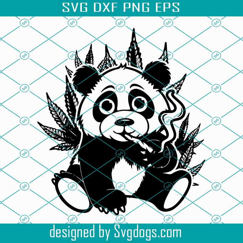 Download Cute Panda Smoking Joint Svg Svg File Panda Smoking Weed Svg Rasta Panda Svg Smoking Cannabis Svg Svgdogs