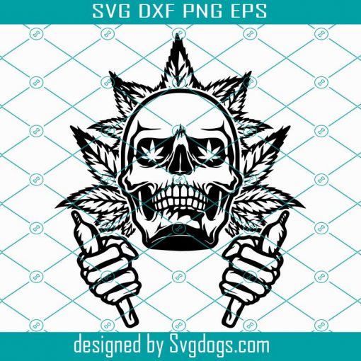 Skull holding Joints svg, Cannabis Svg marijuana svg, Skull Cannabis svg,Rasta Skull Svg