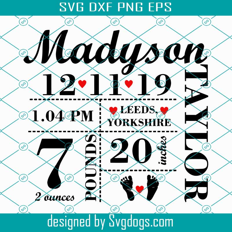 Free Free 253 Baby Birth Announcement Svg Free SVG PNG EPS DXF File