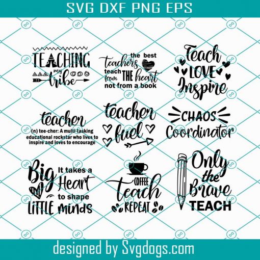 Teacher Svg Bundle, Teacher Quotes svg, Teacher Svg, School Svg