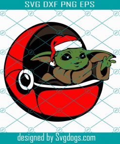 Baby Yoda Christmas Gift SVG Files For Silhouette Cricut Files Instant Download