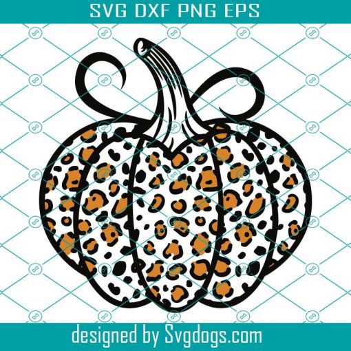 Leopard Halloween Pumpkin Svg, Cute Pumpkin Svg, Halloween Pumpkin Svg, Leopard Pumpkin Svg