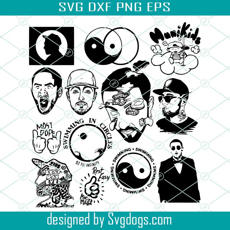 Download Bundle Mac Miller Svg Music Artist Pack Svg Music Svg Vector Files Svgdogs