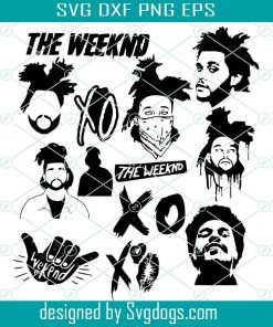 The Weeknd Svg, Music Artist Pack SVG, Bundle Svg, Music Svg, Artist Pack SVG