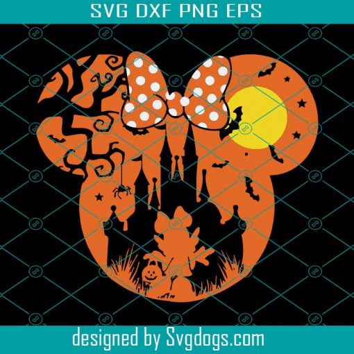 Mimi Mouse Halloween Svg, Disney Mickey Mouse Halloween Svg