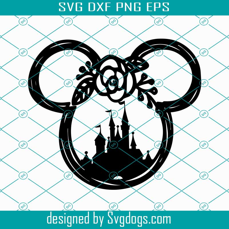 Inspired By Disney Svg Flower Mickey Minnie Svg Magic Kingdom Svg Disney Svg Svgdogs