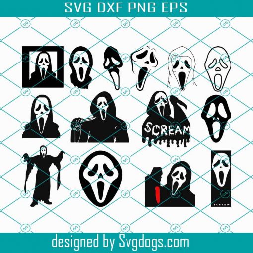 Scream Bundle svg, Scream Svg, Scream Mask svg, Horror Movies Svg , Halloween Svg
