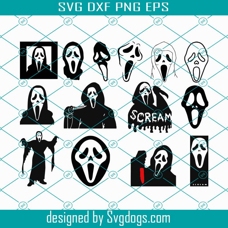 Download Scream Bundle svg, Scream Svg,Scream Mask svg, Horror ...