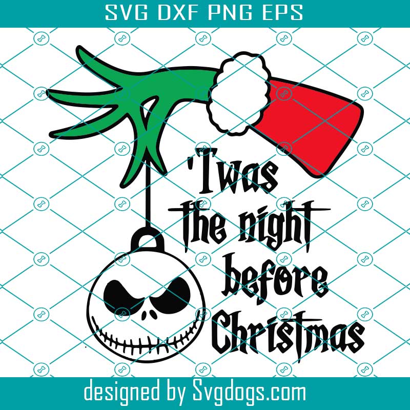 Download Twas The Night Before Christmas Svg Png Sublimation Disney Christmas Svg Nightmare Before Christmas Svg Png Commercial Use Svg Svgdogs