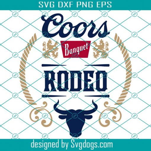 Unofficial Coors Banquet Rodeo Beer Logo, Coors Light Can T-shirt, Tumbler SVG, DXF, PNG, Cut Files, Vector