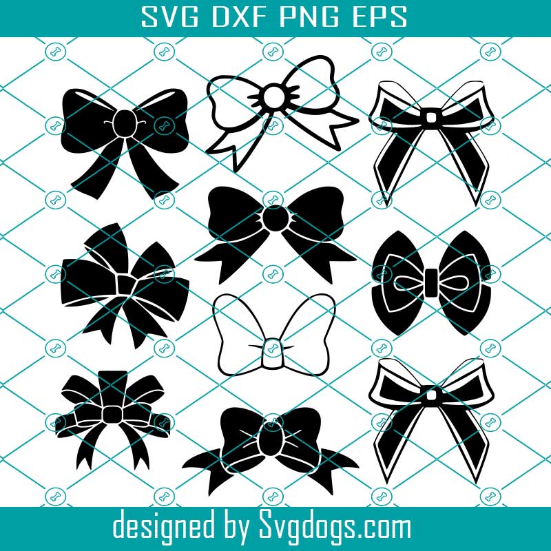 Download Bow Svg Bundle Bow Tie Ribbon Cricut Digital Files Svgdogs